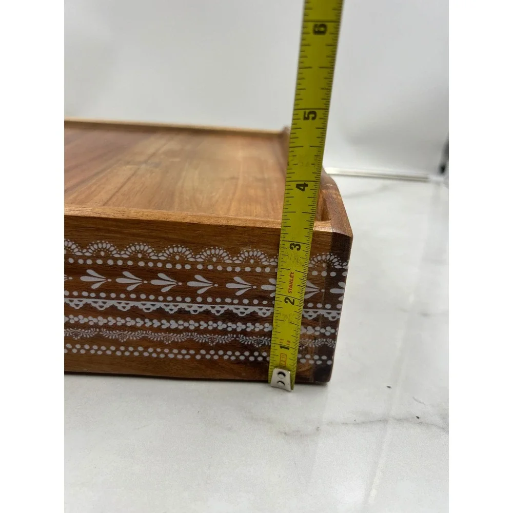 The Pioneer Woman Wildflower Whimsy 4-Compartment Wood Coffee Pod Organizer